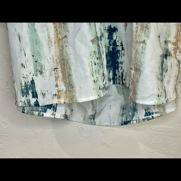 Maternity Dress WaterColor Abstract, Liz Lang, tie, quarter sleeves, spring - Picture 4 of 10